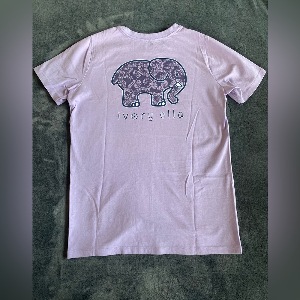 Ivory Ella purple shirt sleeve shirt